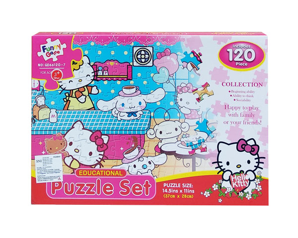 toko mainan online PUZZLE SET HELLO KITTY - GD66120-7