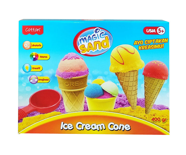 toko mainan online MAGIC SAND ICE CREAM CONE - 49046