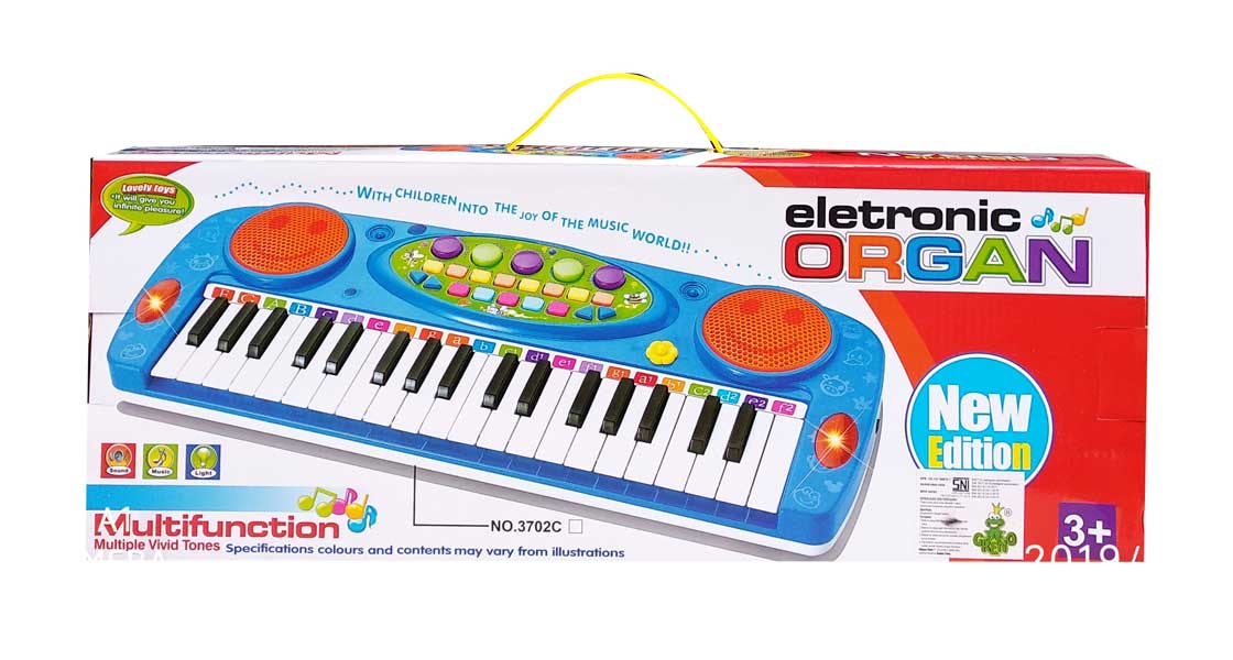 toko mainan online Electronic Organ and Mic Biru 3702A