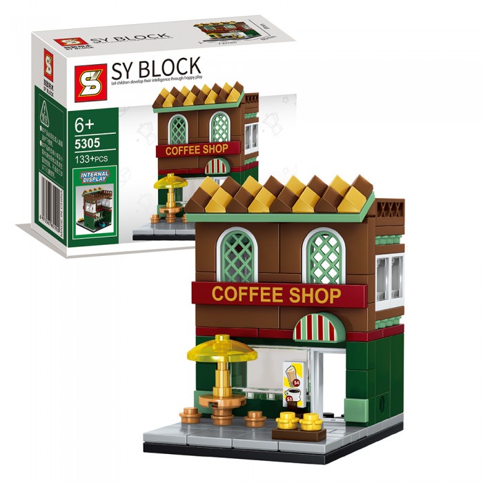 toko mainan online SY BLOCK 155PCS COFFEE 5305