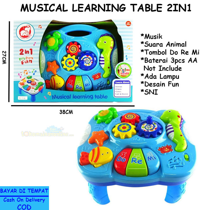 toko mainan online MUSICAL LEARNING TABLE 2 IN 1 - NB-03199
