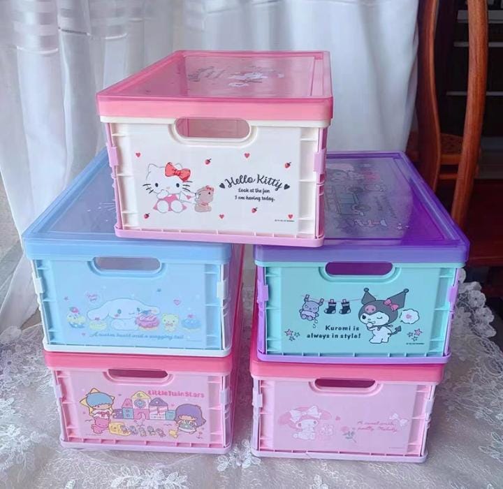 toko mainan online Storage Lipat Tutup Sanrio Import