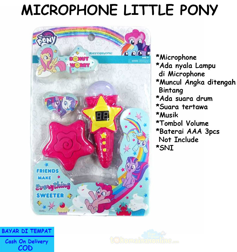 toko mainan online MICROPHONE LITTLE PONY - NB-03639