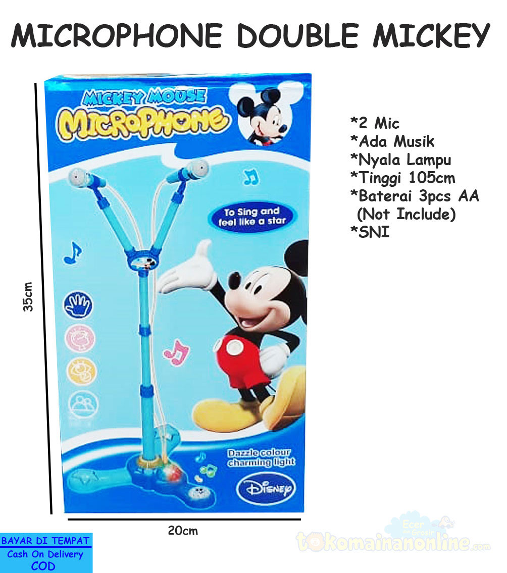 toko mainan online MICROPHONE DOUBLE MICKEY - 9924