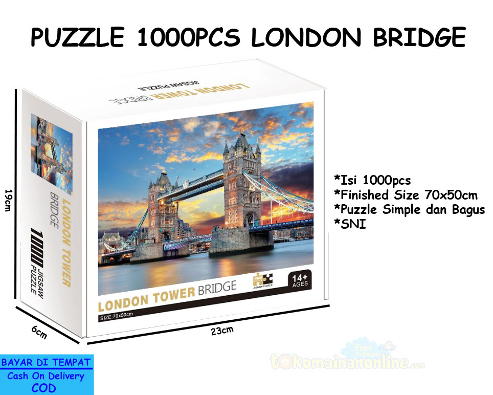 toko mainan online PUZZLE 1000PCS LONDON BRIDGE - Q1015