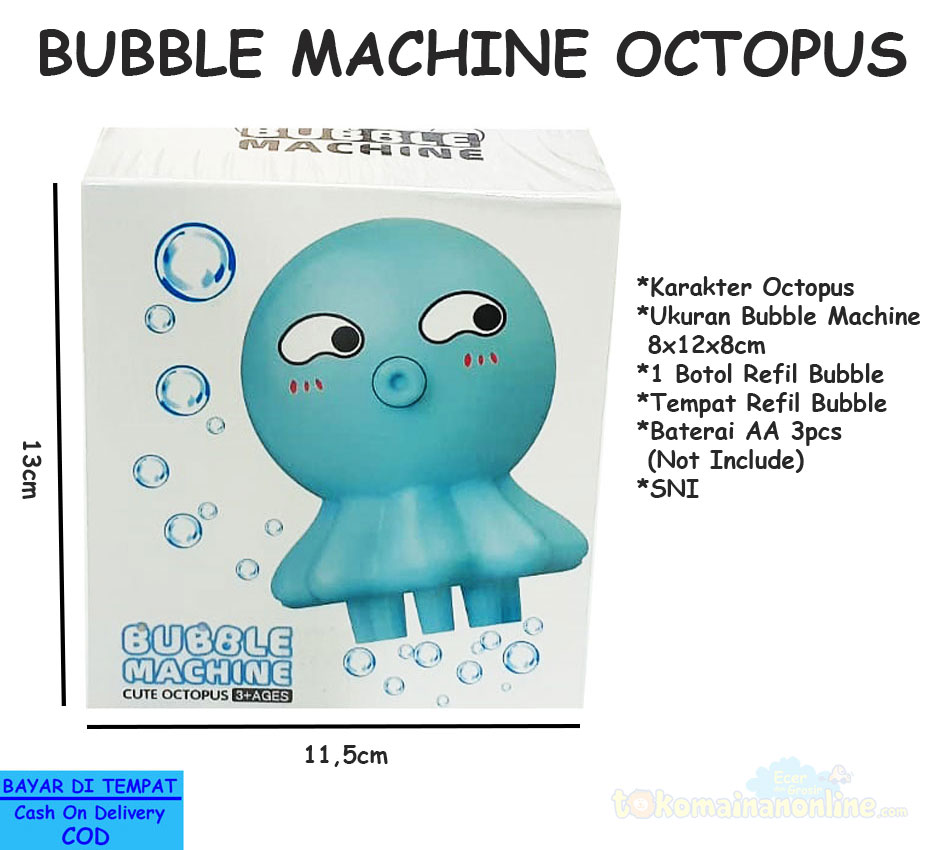 toko mainan online BUBBLE MACHINE OCTOPUS - 0805