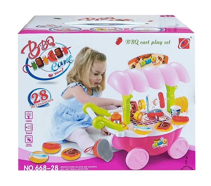 toko mainan online BBQ CART PLAY SET - 668-28