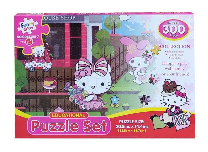 toko mainan online PUZZLE SET KITTY 300PCS - GD66300-7