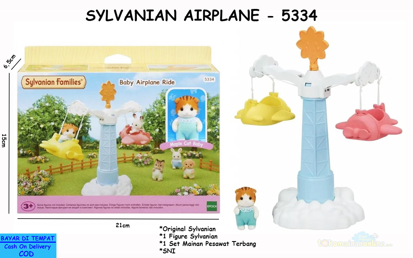toko mainan online SYLVANIAN AIRPLANE - 5334