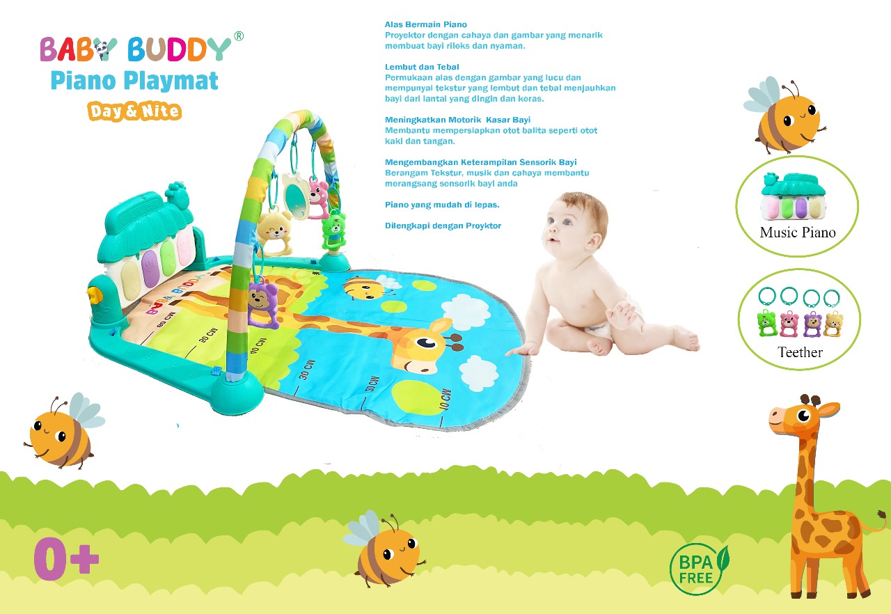 toko mainan online BABY BUDDY PIANO PLAYMAT