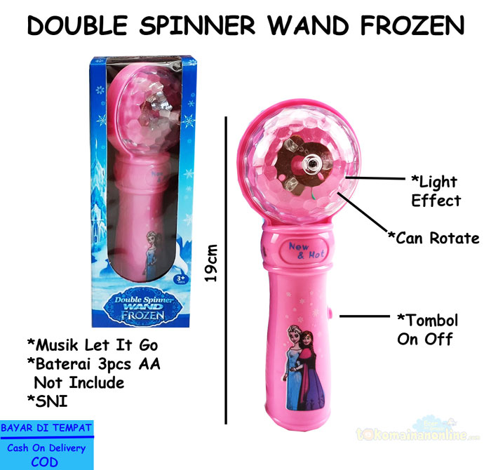 toko mainan online DOUBLE SPINNER WAND FROZEN - NB-04320