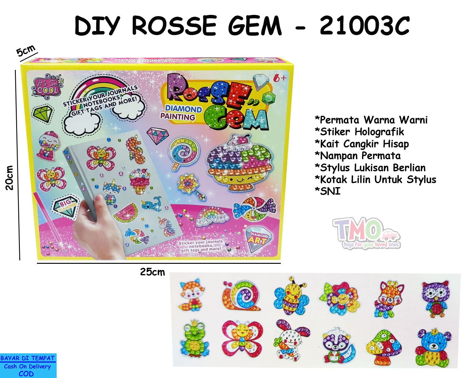 toko mainan online DIY ROSSE GEM - 21003C