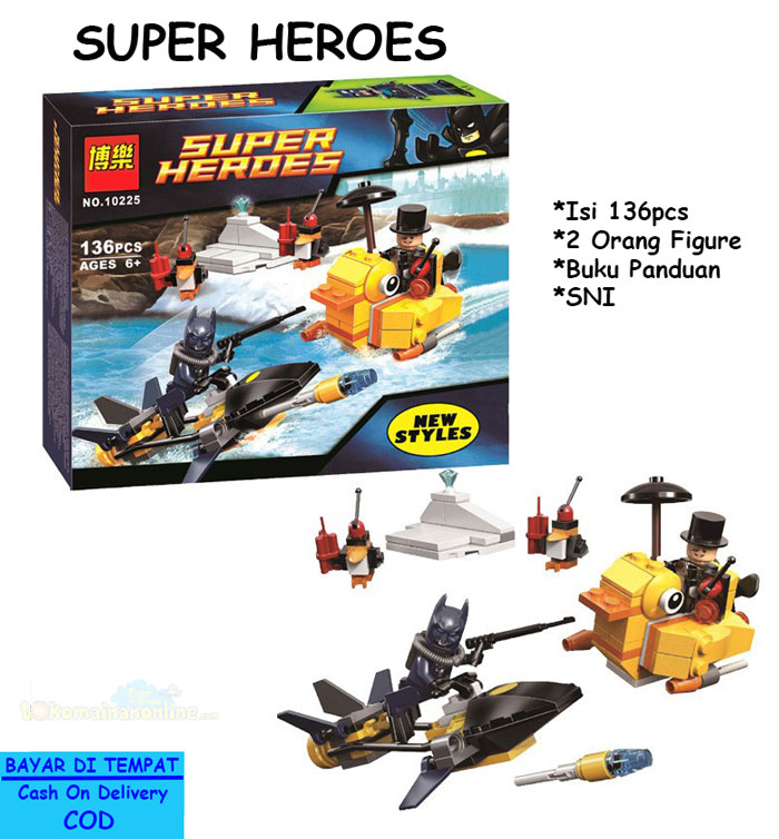 toko mainan online SUPER HEROES 136PC - 10225