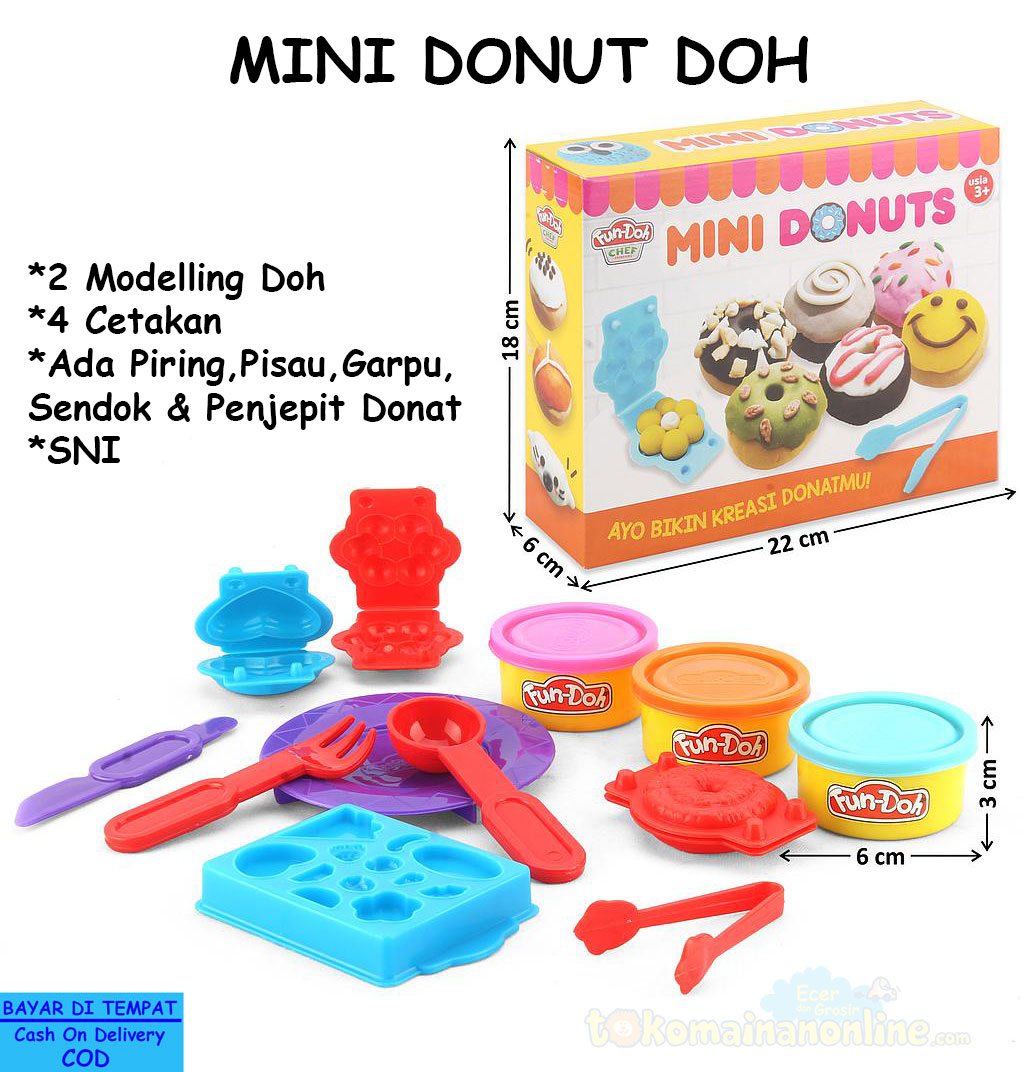 toko mainan online Mini Donut Doh - 28056
