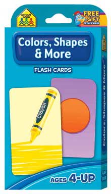 toko mainan online School Zone Colours  Shapes & More Flash Cards (56