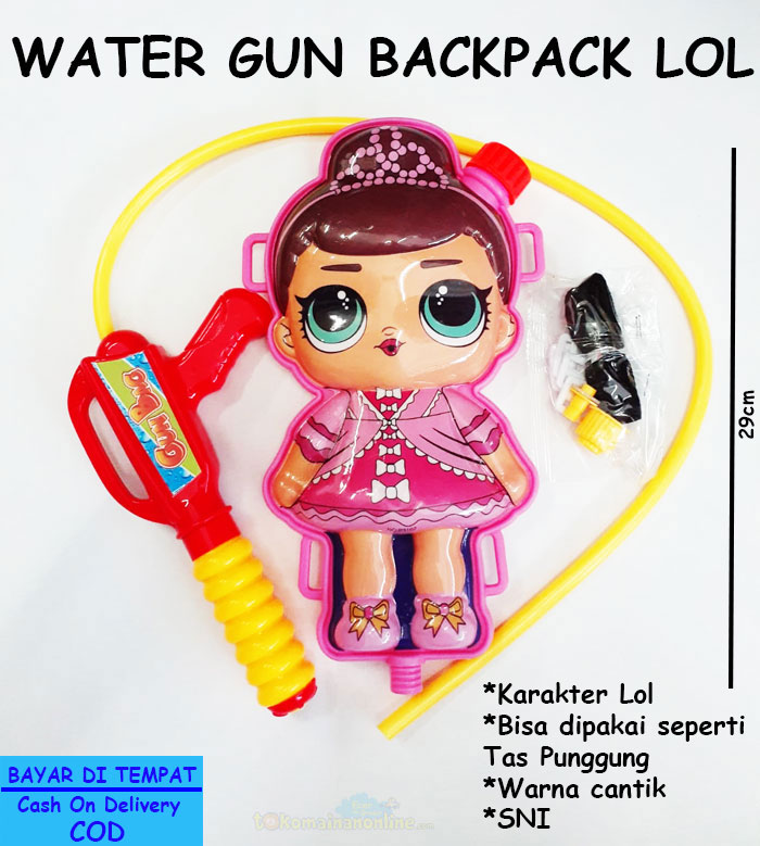 toko mainan online WATER GUN BACKPACK LOL - NB-04174