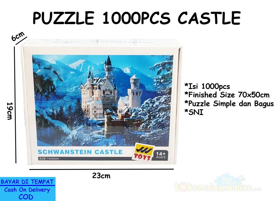 toko mainan online PUZZLE 1000PCS CASTLE - Q1108