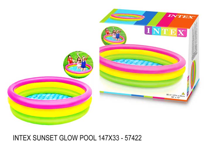 toko mainan online INTEX SUNSET GLOW POOL 147X33 - 57422