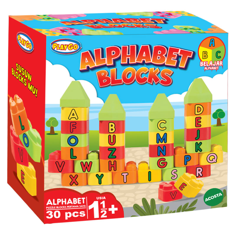 toko mainan online PLAYGO ALPHABET BLOCKS - 35002
