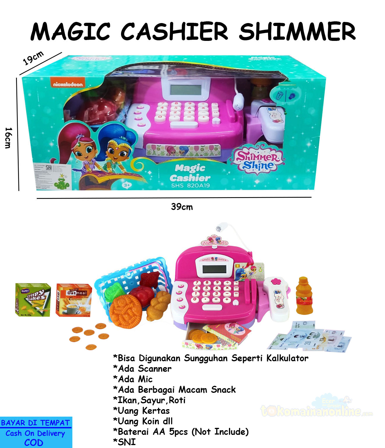 toko mainan online MAGIC CASHIER SHIMMER - 820A19