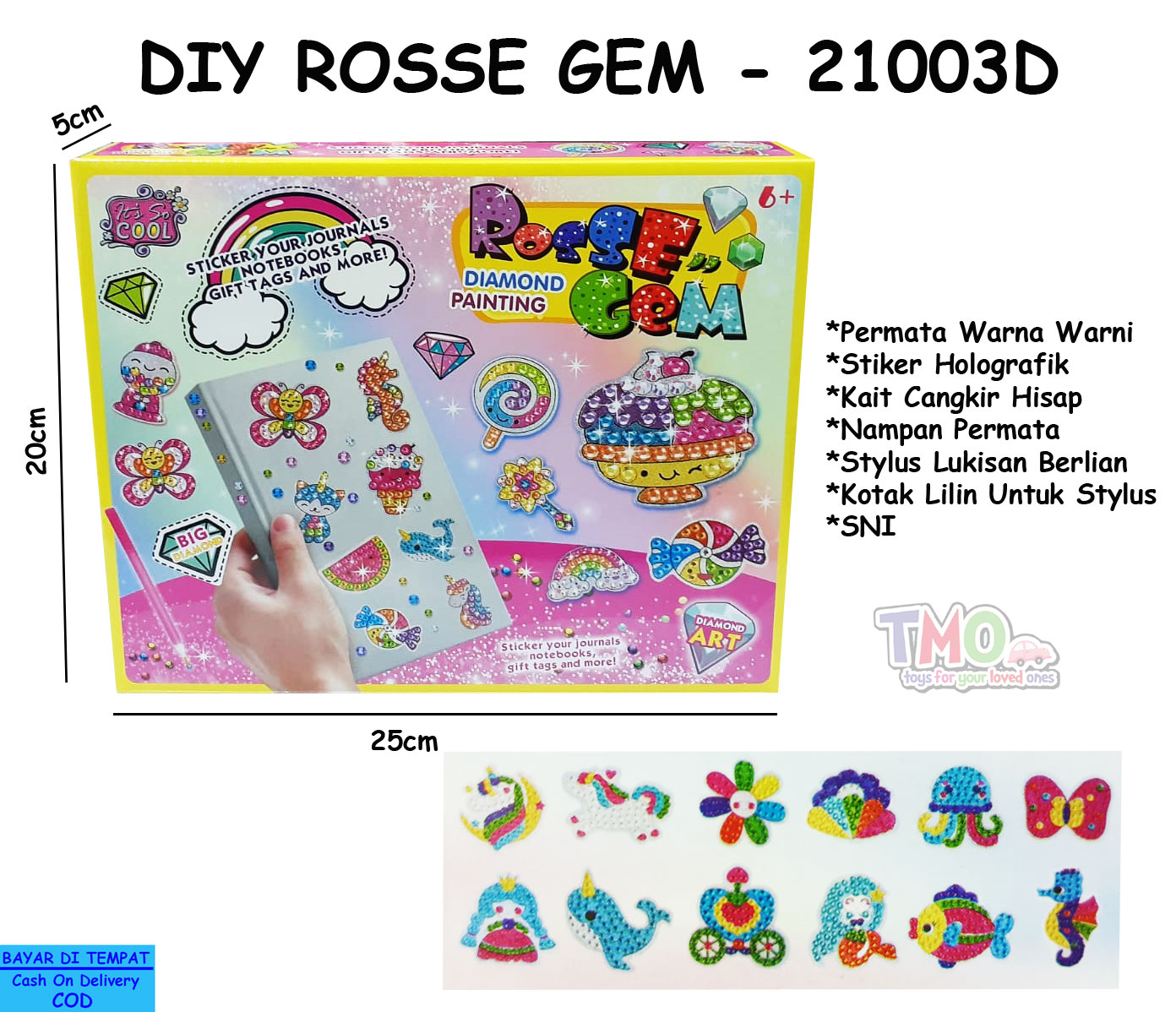 toko mainan online DIY ROSSE GEM - 21003D
