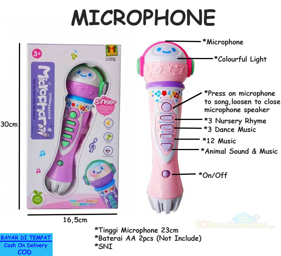 toko mainan online MICROPHONE - CY-7017B