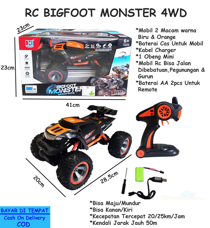 toko mainan online RC BIGFOOT MONSTER 4WD - 689-364 