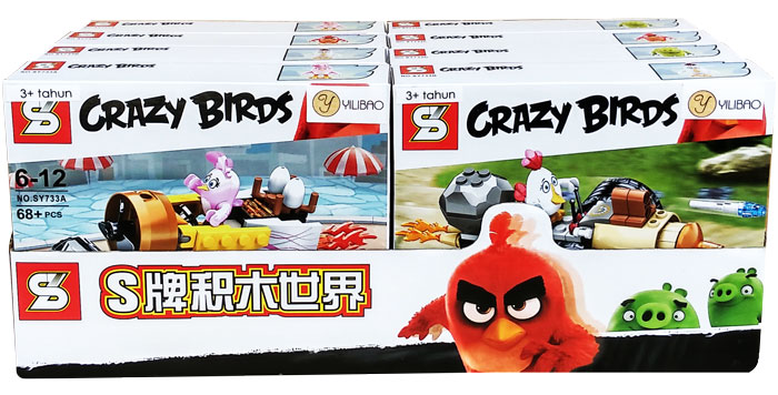 toko mainan online BLOCKS CRAZY BIRDS SY733 