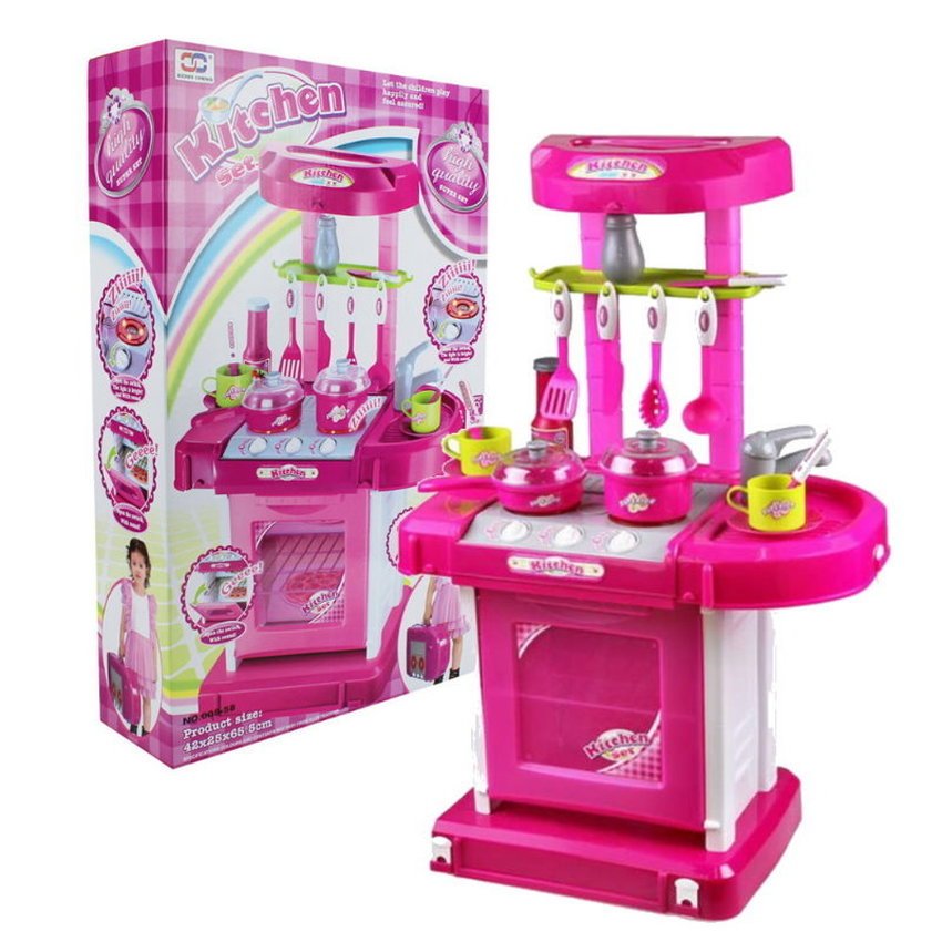 toko mainan online Kitchen Set Koper Pink - 008-58