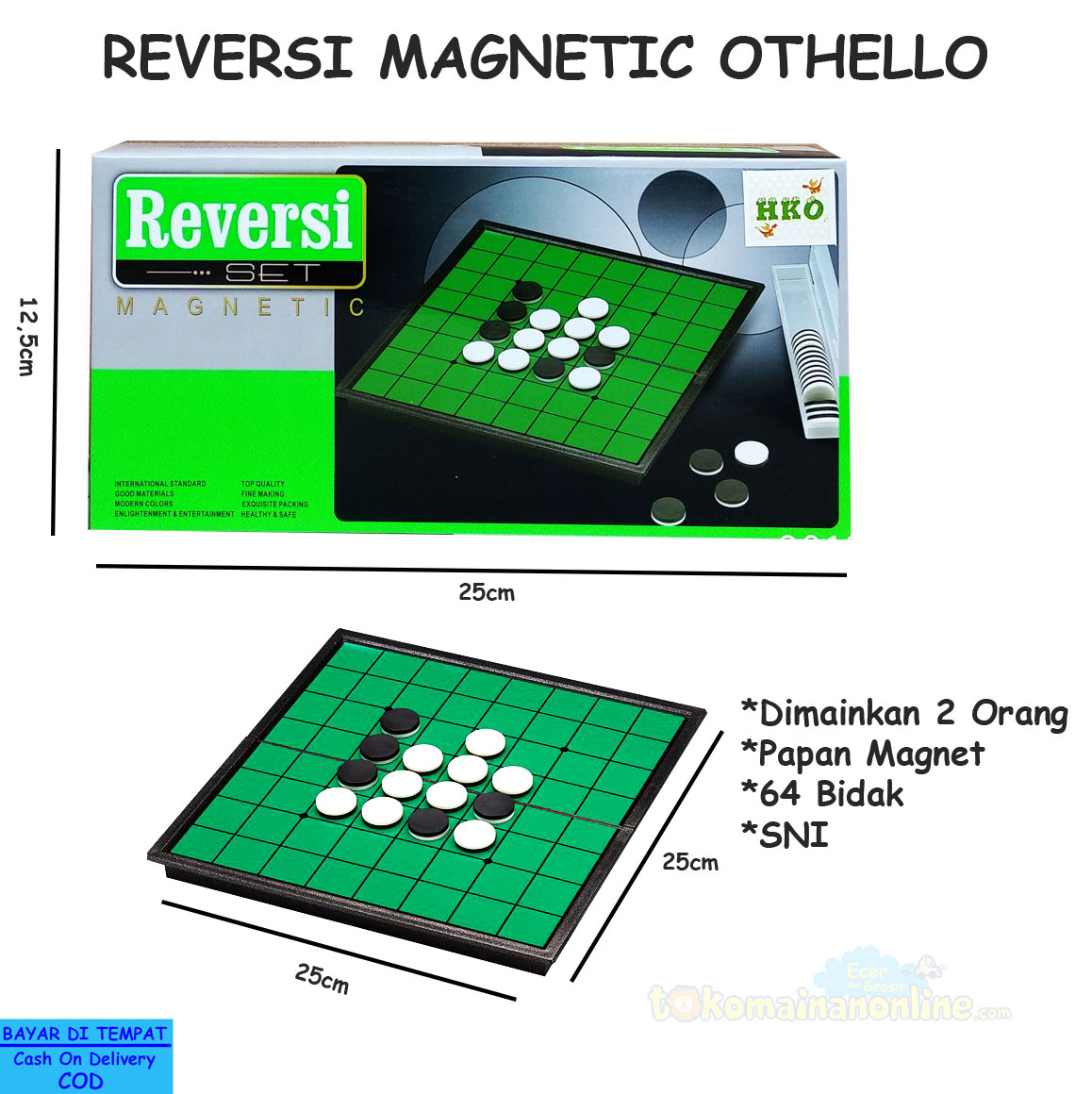 toko mainan online REVERSI MAGNETIC OTHELLO - 500