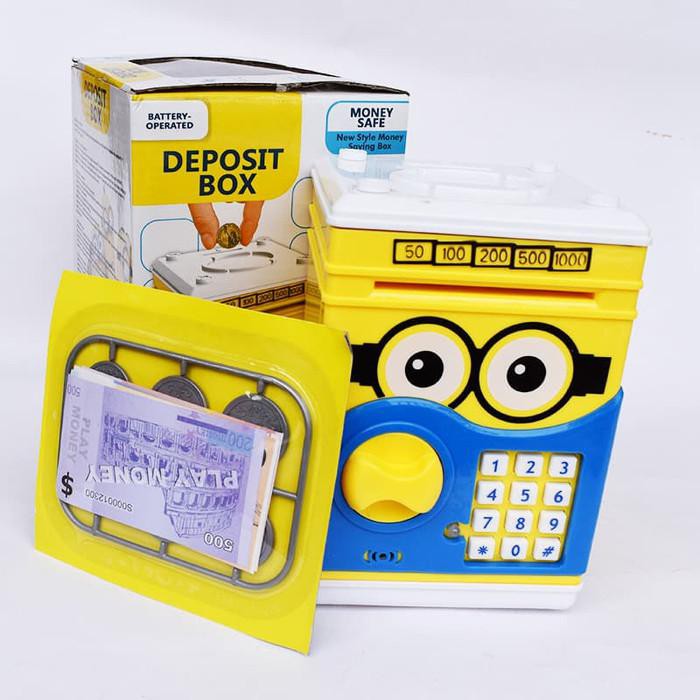 toko mainan online SAFE BANK DEPOSIT BOX MINION- 66068