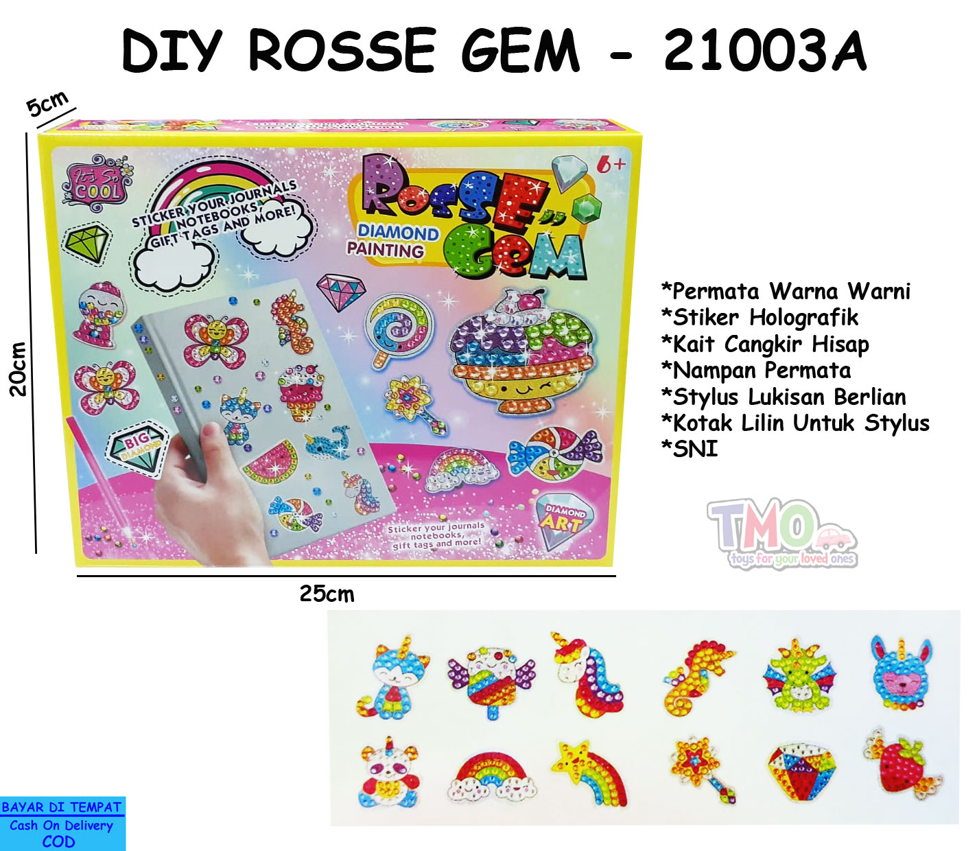 toko mainan online DIY ROSSE GEM - 21003A