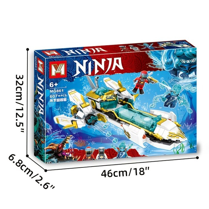 toko mainan online BLOCKS NINJA 607PCS - MG861