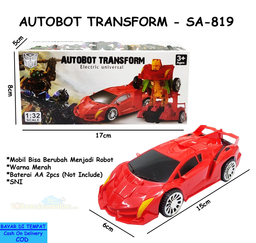 toko mainan online AUTOBOT TRANSFORM - SA-819