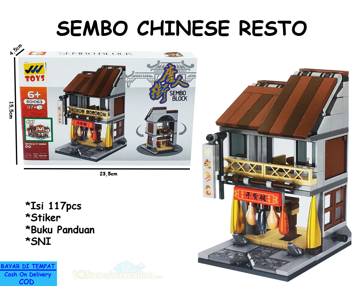 toko mainan online SEMBO CHINESE RESTO 117PCS - 601063