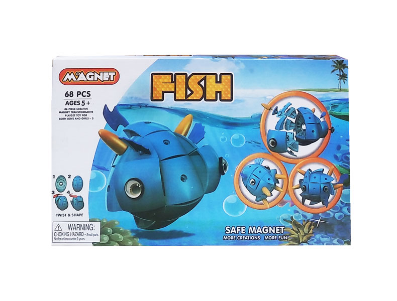 toko mainan online MAGNET FISH 68PCS - 68699